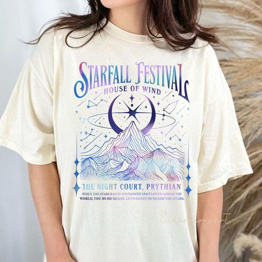 Discover Velaris Starfall Festival Shirt, ACOTAR Merch Tee, Night Court T-Shirt