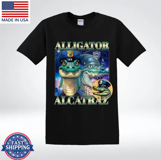 Discover Animal Guard Alligator Alcatraz Comic T-Shirt
