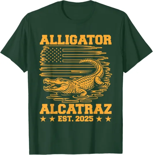 Discover EST 2025 Alligator Alcatraz Florida Everglades Parody T-Shirt