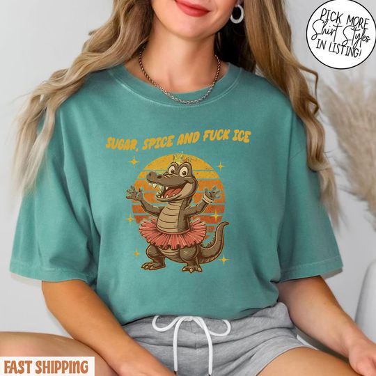 Discover Sugar Spice Fuck ICE shirt, Anti Alligator Alcatraz shirt, Abolish Ice Shirt