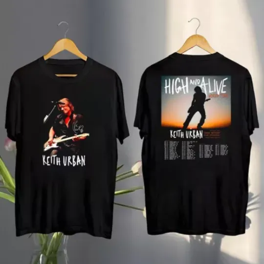 Discover 2025 Keith Urban High And Alive Tour Shirt, Keith Urban 2025 Concert Fan Tee