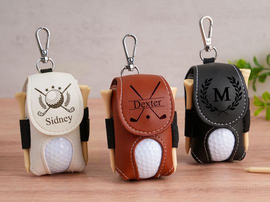Discover Leather Golf Travel Bag, Custom Leather Golf Ball Bags, Golf Ball Bags