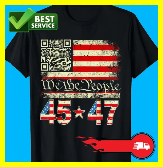Discover Trump Dance Troll QR We The People Retro T-Shirt