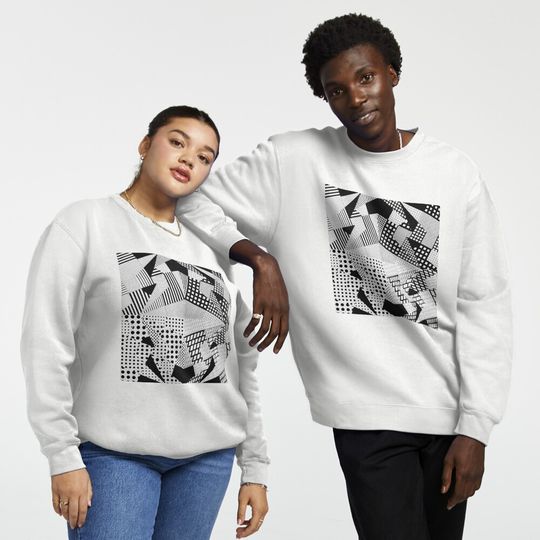 Discover Abstract Pattern Pullover Sweatshirt