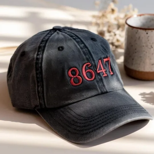 Discover American Baseball Hat, Anti Trump Cap embroidere Washed Hat