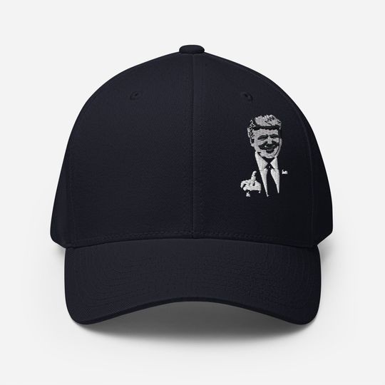 Discover Trump Middle Finger Hat - Trump Flipping The  Bird Embroidered Flexfit Cap