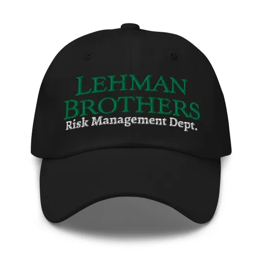 Discover Lehman Brothers Risk Management Dept Investment Emroidered Dad hat