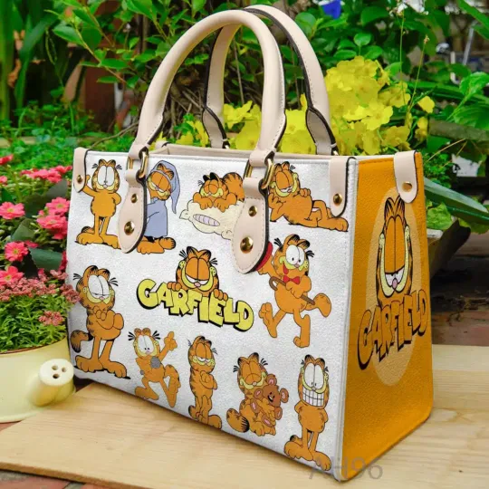 Discover Garfield Leather HandBag,