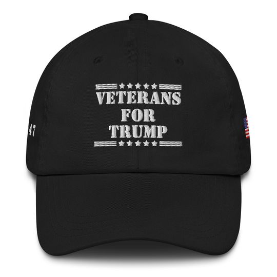 Discover Unisex Veterans For Trump USA Cap, Veterans Adjustable Hat