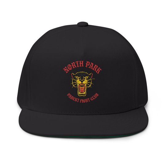 Discover North Park Parent Fight Club Flat Bill Cap (Embroidery)