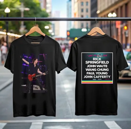 Discover Rick Springfield Tour 2025 T-Shirt Jessie’s Girl Retro Rock Gift for Fans