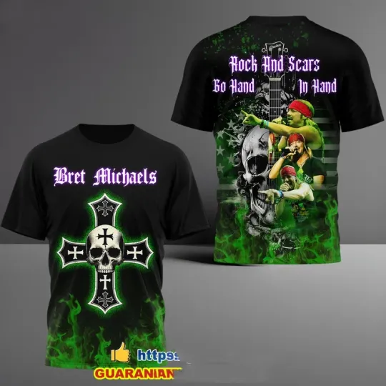 Discover HOT NEW rock n roll Bret Michaels AOP 3D SHIRT All sizes S to 6XL XB649