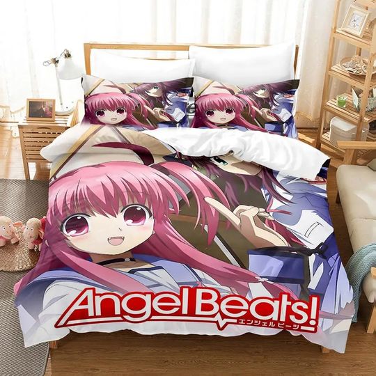 Discover 3D Print Anime Angel Beats Bedding Set