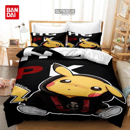 Discover Bandai 3D PKM Bedding Set Pika