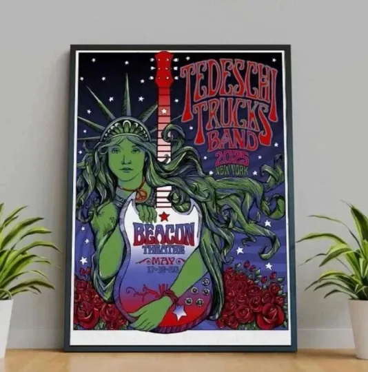 Discover Tedeschi Trucks Band Beacon Theatre New York, NY May 17-19 2025 Tour Poster