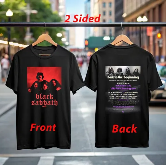 Discover Black Sabbath Back To The Beginning 2025 T-Shirt