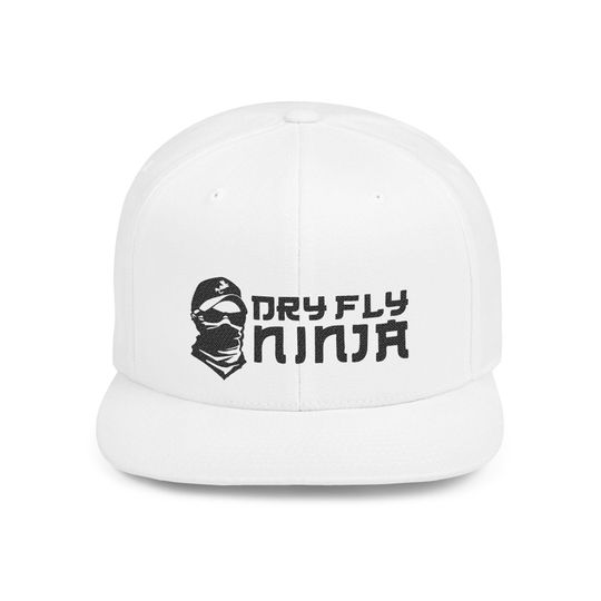 Discover Fathers Day! Cool Hat | Dry Fly Ninja Snapback | Flat Bill Snapback Hat