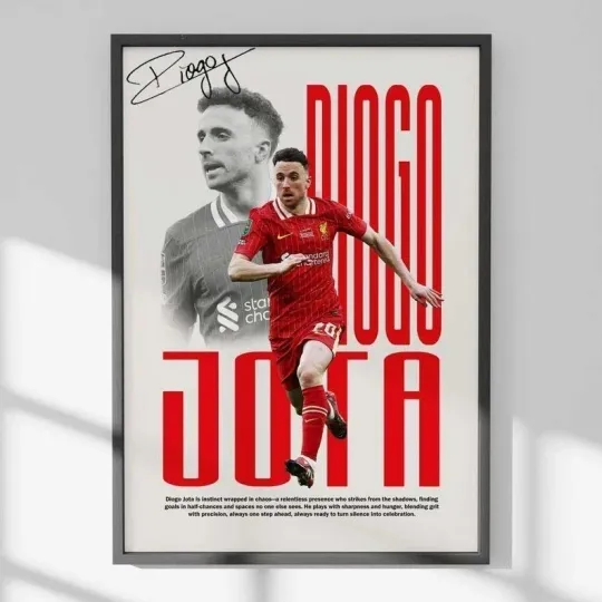 Discover Diogo Jota Poster FC Football Wall Art