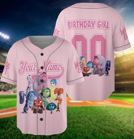 Discover Personalized Insidee Outt All The Feels Baseball Jersey, Insidee Outt 2 Athletic Jersey, Funny Birthday Gifts, Insidee Outt Jersey