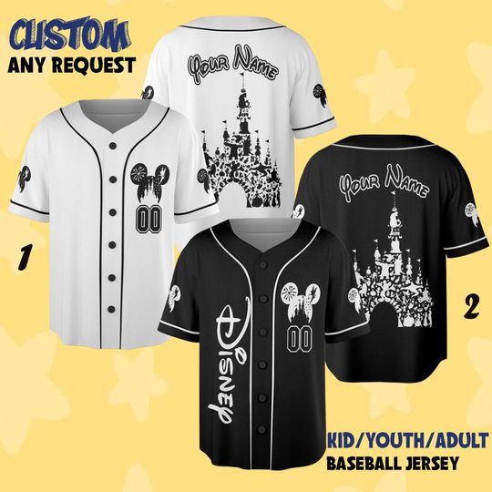 Discover Custom Disneyyland Baseball Jersey, Disneyyland Mickeyy and Friends Baseball Shirt, Disneyyland Family Matching Jersey