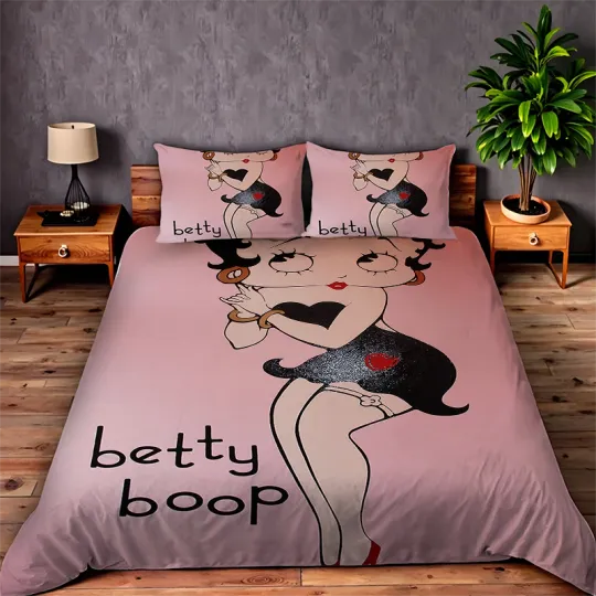 Discover Kids Duvet Cover‌ -betty boop Cartoon Bedding Set
