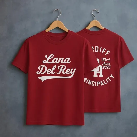 Discover Lana! Del Rey Cardiff 2025 Tour T-Shirt - Principality Stadium Concert Tee