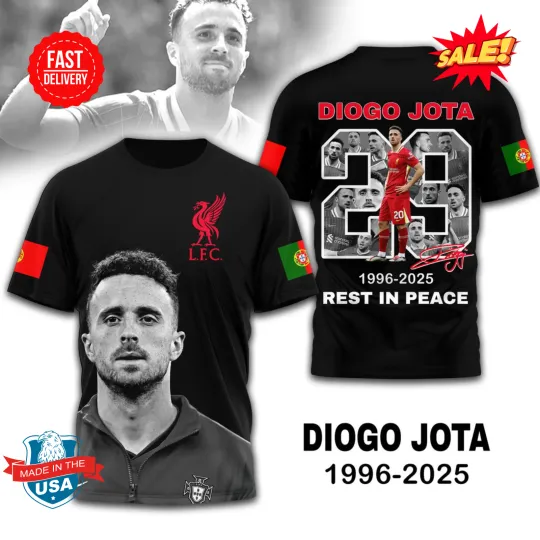 Discover Diogo Jota | Premium Rest In Peace 3D Shirt TD