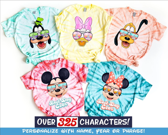 Discover Matching Disneyyy Shirts for Family – Custom Sunglass Characters | Disneyyy Trip Tees