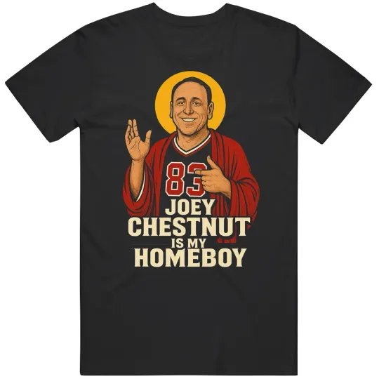 Discover Joey Chestnut Is My Homeboy Retro Hot Dog Legend T Shirt
