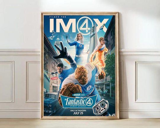 Discover The Fantastic Four First Steps Poster, Movie Wall Decor