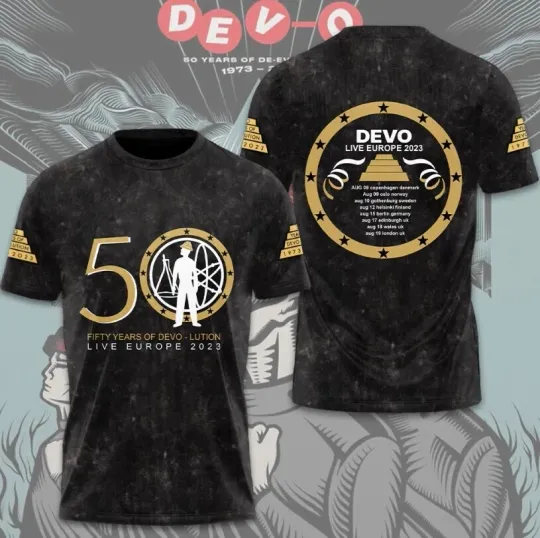 Discover Devo band 50 years of DEVO 3D SHIRT