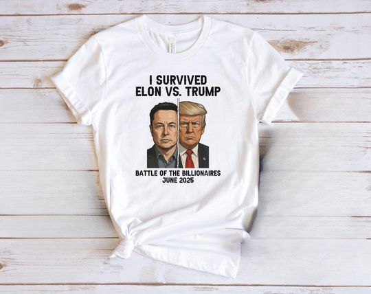 Discover Trump Vs Elon T-Shirt, Elon Shirts, Trump Shirts, Billion Dollar Fight T-Shirt