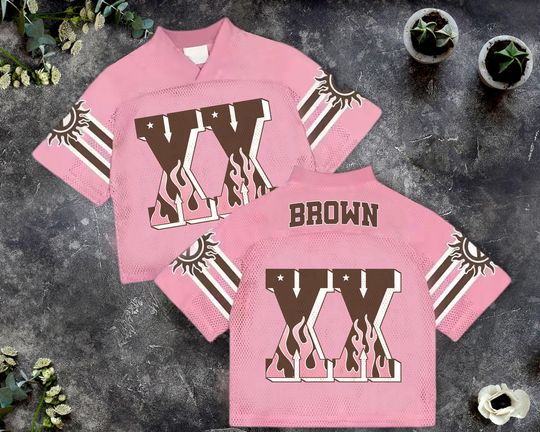 Discover Custom Name And Number Pink Brown Mesh Baseball Jersey