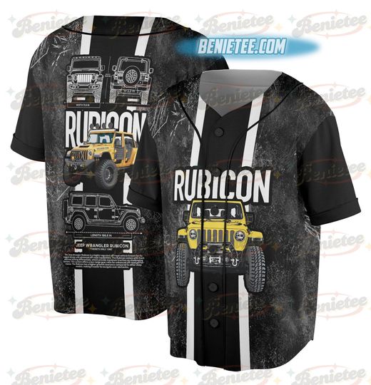 Discover Jeep Rubicon Fan Art Baseball Jersey