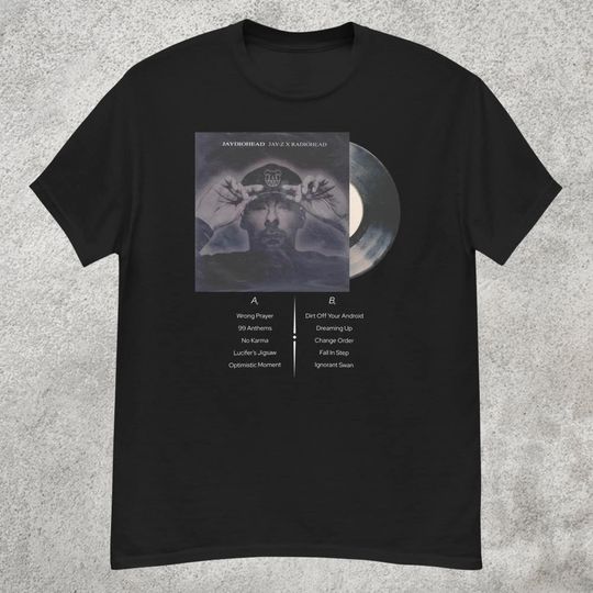 Discover Jaydiohead T-Shirt, Radiohead Jay-Z Mashup Tee Shirt