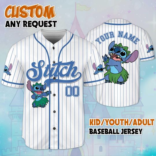 Discover Custom Disneyyy Stitchh Baseball Jersey