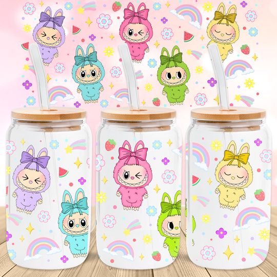 Discover Cartoon Labubu Frosted Tumbers