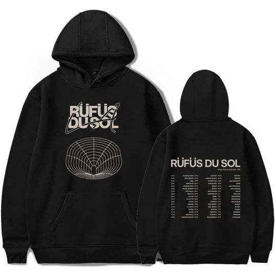 Discover RÜFÜS DU SOL World Tour 2025 Merch Hoodie