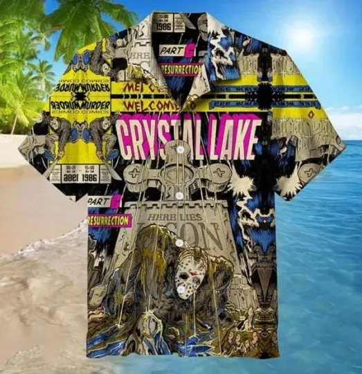 Discover Here Lies Jason Hawaiian Shirt, Summer Shirt, Unisex Adult