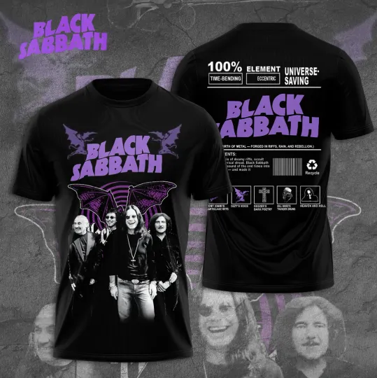Discover Black Sabbath 3D All Over Print T-Shirt Music Band