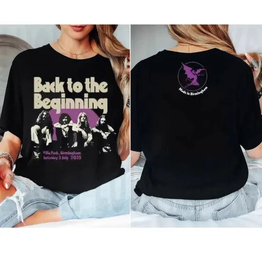 Discover Black Sabbath x Ozzy Osbourne Back To The Beginning 2025 on July 5 2025 T-Shirt