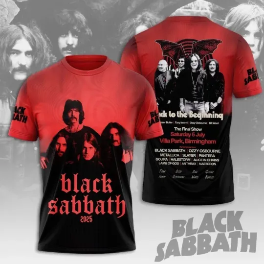 Discover Black Sabbath Back to the Beginning 3D Shirt Unisex Concert