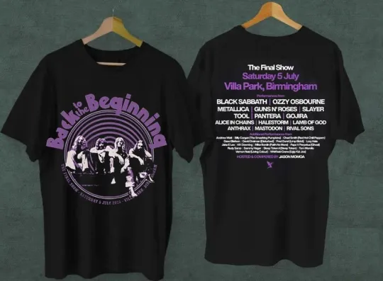 Discover Black Sabbath Ozzy Osbourne Back To The Beginning T-Shirt