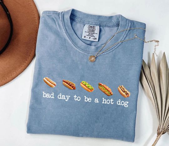 Discover Hot Dog Shirt, Bad Day to Be a Hotdog Shirt, Funny Retro Hotdog Shirt, Memorial Day Shirt