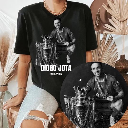 Discover Diogo Jota Shirt, Diogo Jota 1996-2025 Shirt, Retro Tribute Soccer Fan Shirt