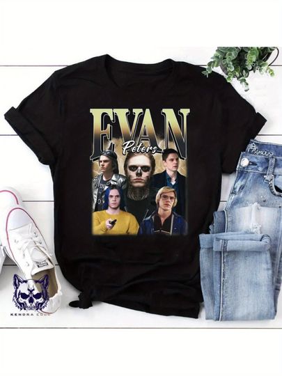 Discover Evan Peters Vintage Graphic T-Shirt