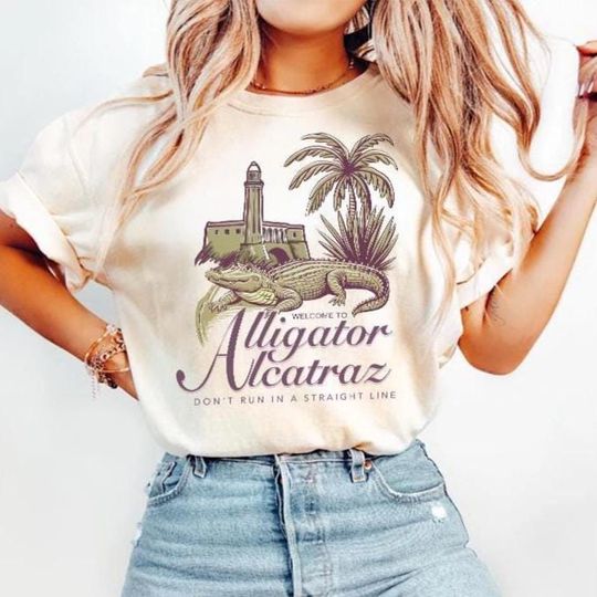 Discover Alligator Alcatraz Shirt, Everglades Florida Parody Shirt, Funny Alligator Shirt