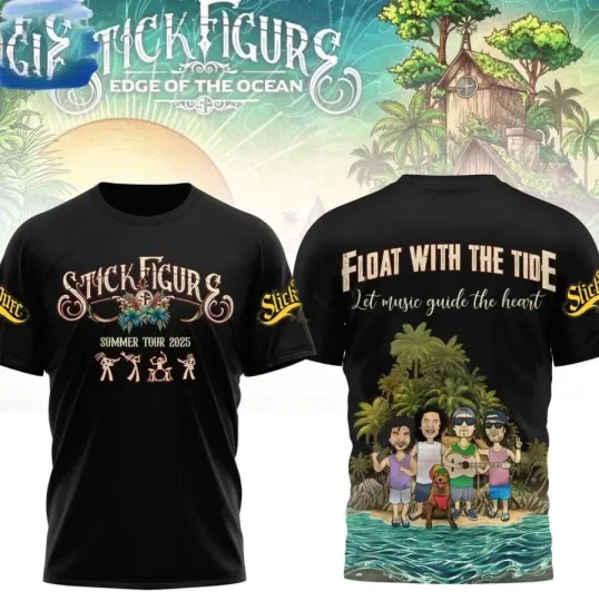 Discover Stick Figure Band Summer Tour 2025 3D T Shirt