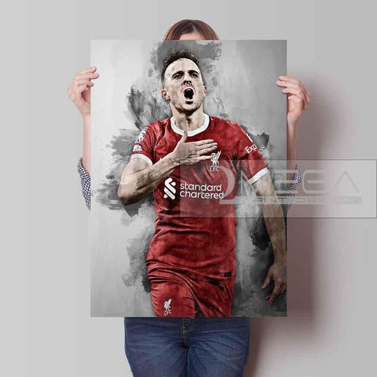 Discover Diogo Jota Poster Diogo Jota Canvas Print, art print, wall art, man cave, gift