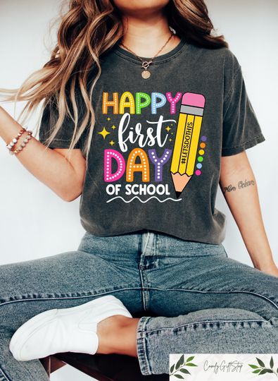 Discover Happy First Day Of School T-shirt, Teacher Squad Shirt